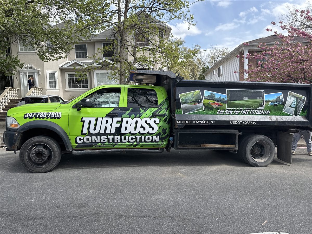 Turf Boss Construction truck in Monroe Township, New Jersey