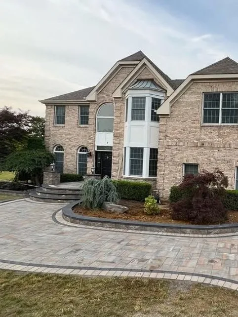 Custom paver patio design by Turf Boss Construction Monroe Township NJ